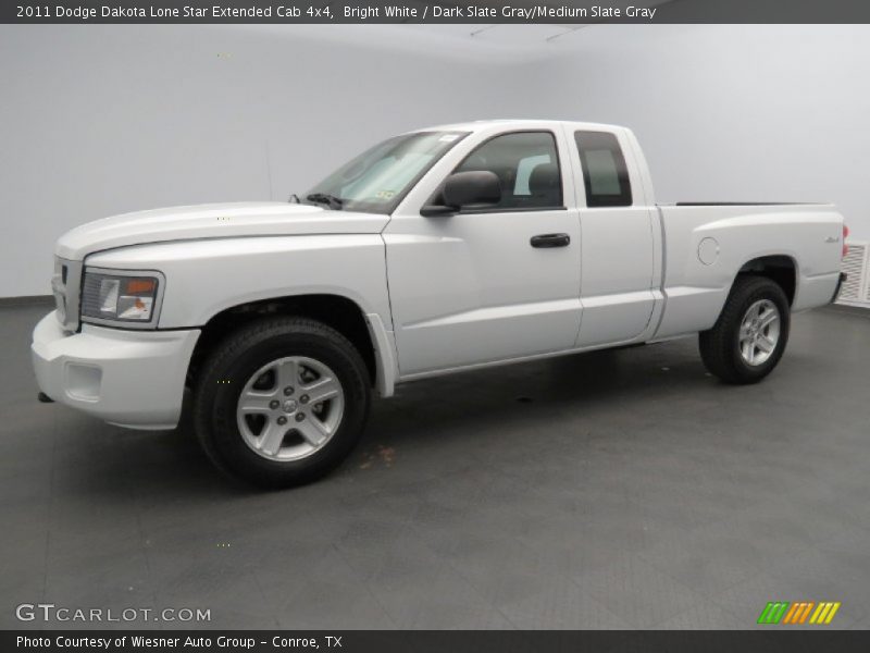 Bright White / Dark Slate Gray/Medium Slate Gray 2011 Dodge Dakota Lone Star Extended Cab 4x4