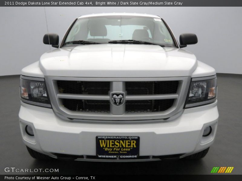 Bright White / Dark Slate Gray/Medium Slate Gray 2011 Dodge Dakota Lone Star Extended Cab 4x4
