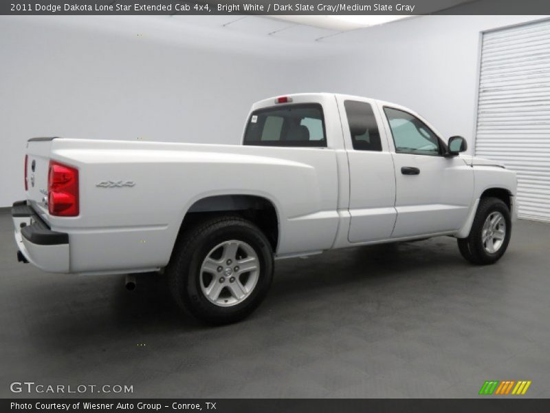 Bright White / Dark Slate Gray/Medium Slate Gray 2011 Dodge Dakota Lone Star Extended Cab 4x4