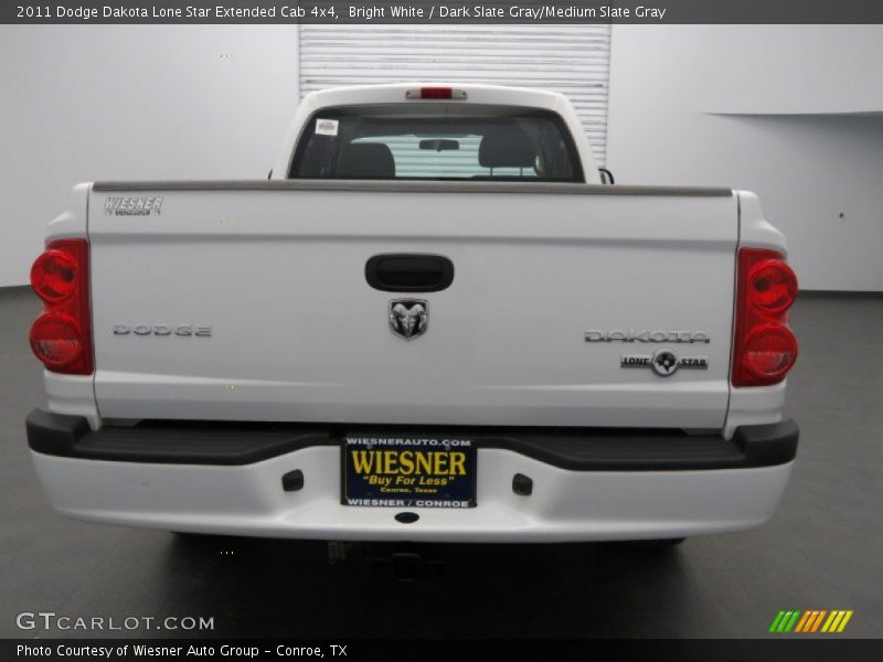 Bright White / Dark Slate Gray/Medium Slate Gray 2011 Dodge Dakota Lone Star Extended Cab 4x4