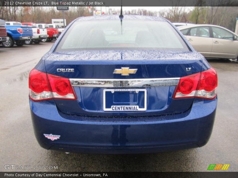 Blue Topaz Metallic / Jet Black 2012 Chevrolet Cruze LT