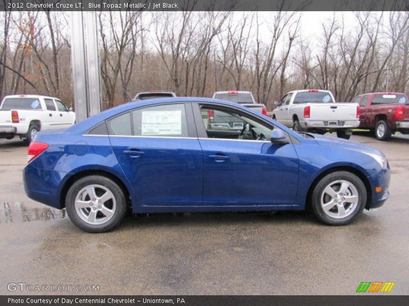 Blue Topaz Metallic / Jet Black 2012 Chevrolet Cruze LT