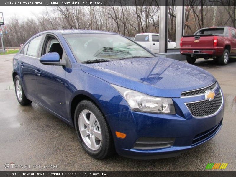 Blue Topaz Metallic / Jet Black 2012 Chevrolet Cruze LT