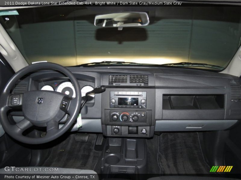 Bright White / Dark Slate Gray/Medium Slate Gray 2011 Dodge Dakota Lone Star Extended Cab 4x4