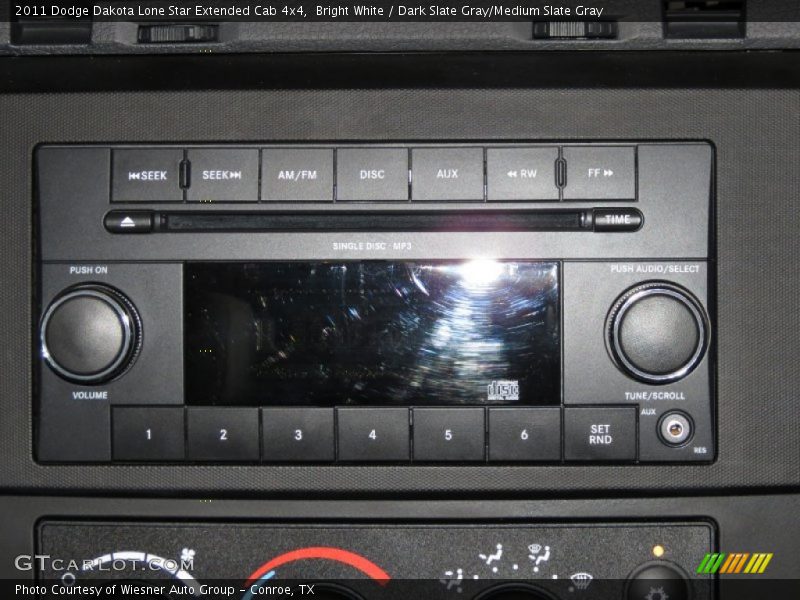 Bright White / Dark Slate Gray/Medium Slate Gray 2011 Dodge Dakota Lone Star Extended Cab 4x4