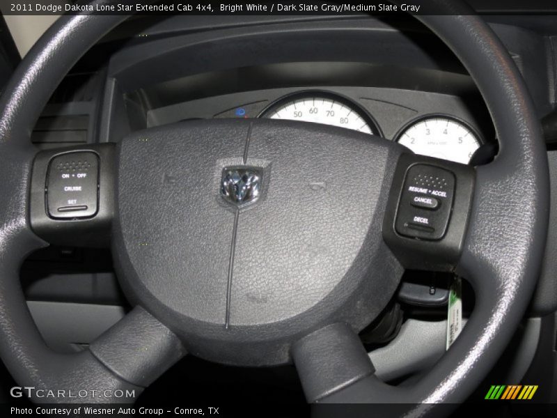  2011 Dakota Lone Star Extended Cab 4x4 Steering Wheel