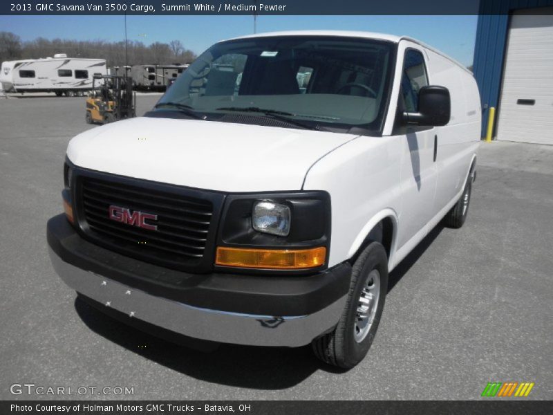 Summit White / Medium Pewter 2013 GMC Savana Van 3500 Cargo