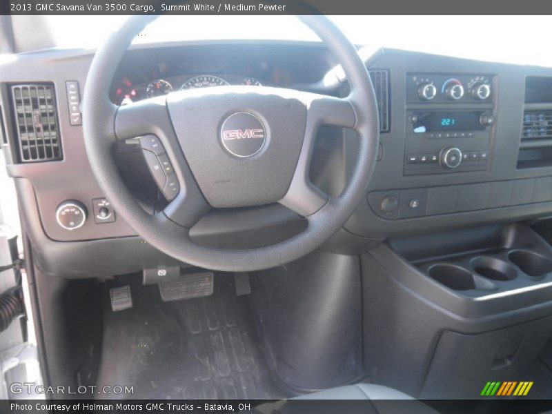 Summit White / Medium Pewter 2013 GMC Savana Van 3500 Cargo