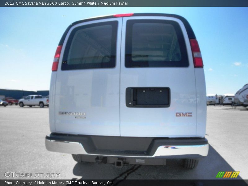 Summit White / Medium Pewter 2013 GMC Savana Van 3500 Cargo