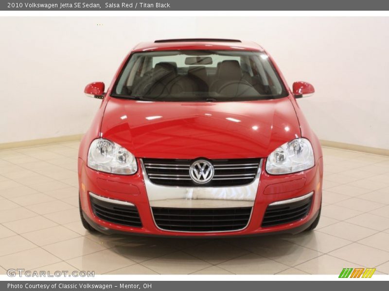 Salsa Red / Titan Black 2010 Volkswagen Jetta SE Sedan