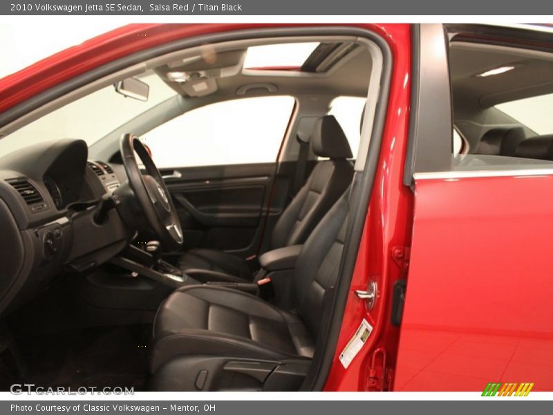 Salsa Red / Titan Black 2010 Volkswagen Jetta SE Sedan