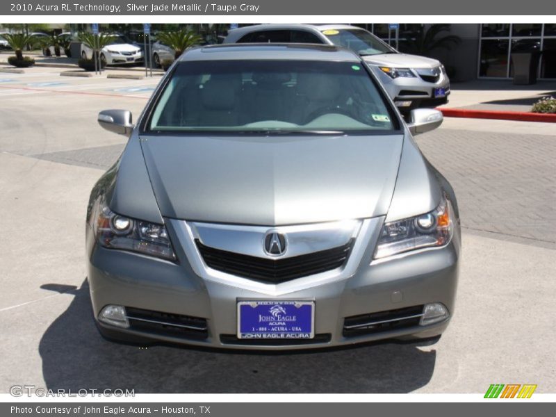 Silver Jade Metallic / Taupe Gray 2010 Acura RL Technology