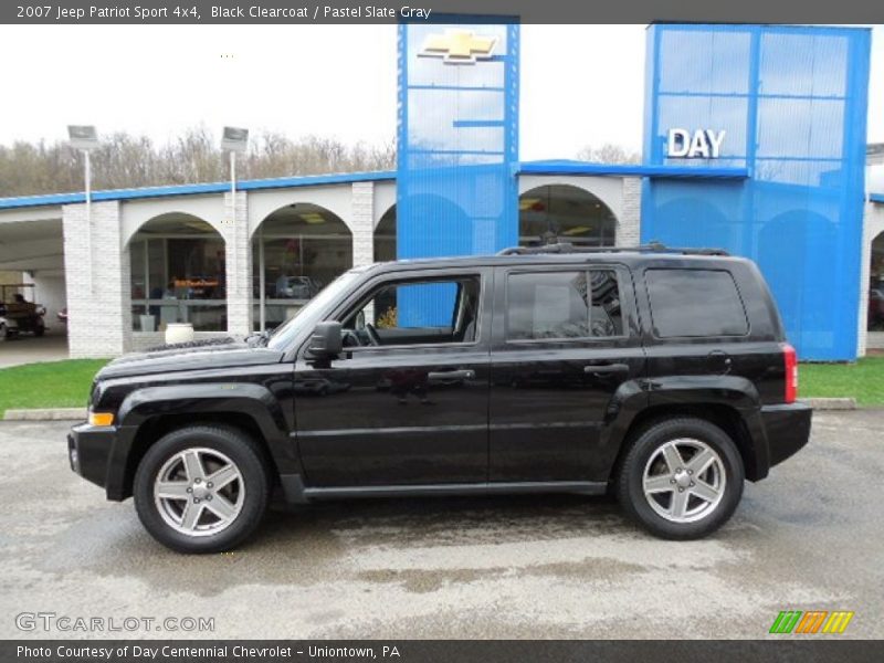 Black Clearcoat / Pastel Slate Gray 2007 Jeep Patriot Sport 4x4