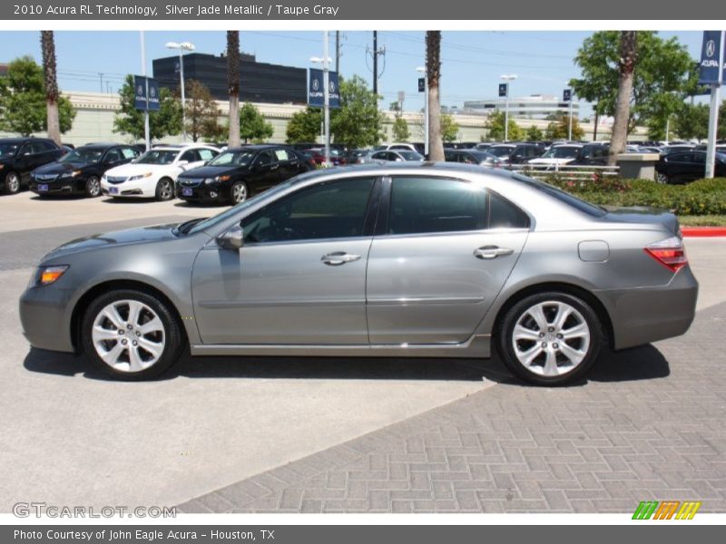 Silver Jade Metallic / Taupe Gray 2010 Acura RL Technology