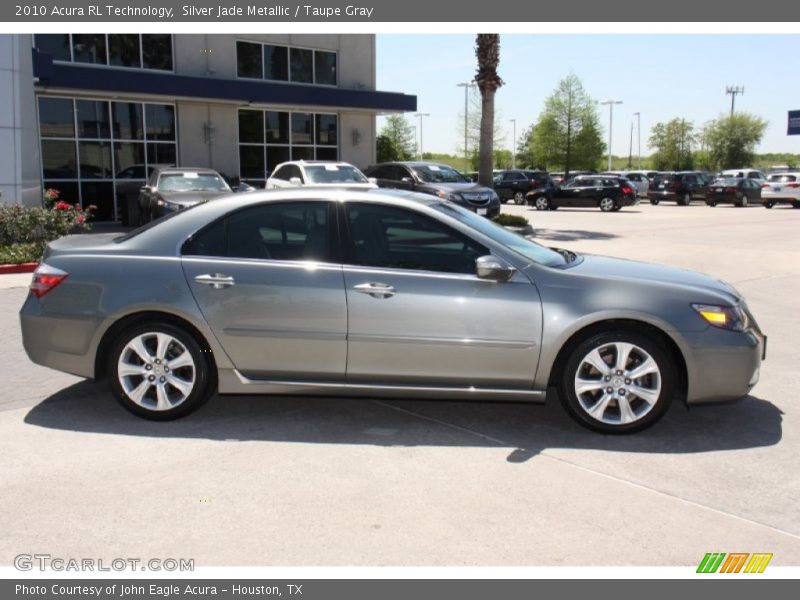 Silver Jade Metallic / Taupe Gray 2010 Acura RL Technology
