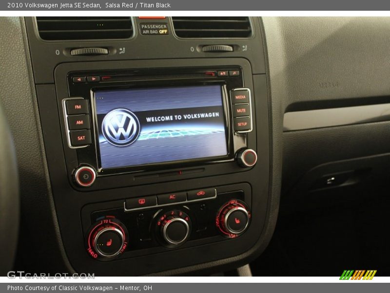 Salsa Red / Titan Black 2010 Volkswagen Jetta SE Sedan