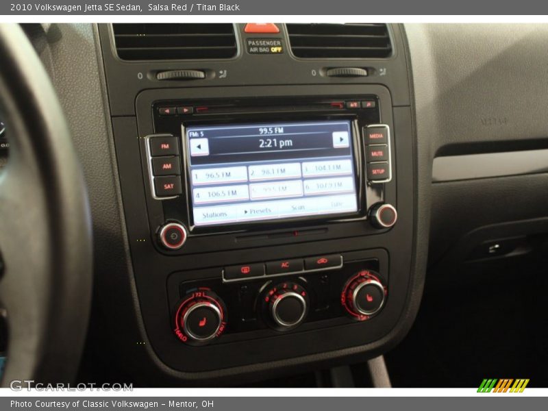 Salsa Red / Titan Black 2010 Volkswagen Jetta SE Sedan