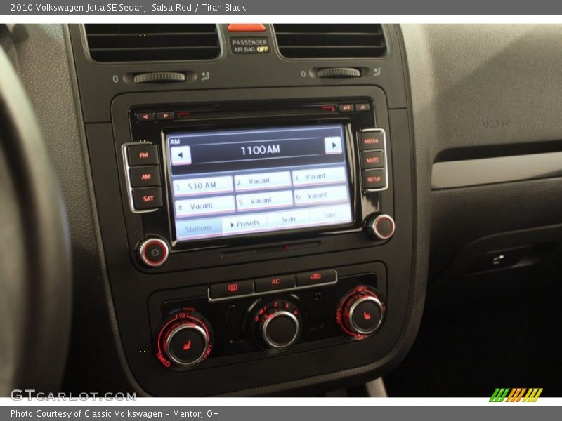 Salsa Red / Titan Black 2010 Volkswagen Jetta SE Sedan