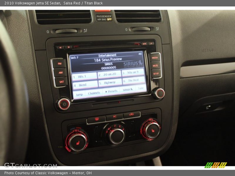 Salsa Red / Titan Black 2010 Volkswagen Jetta SE Sedan