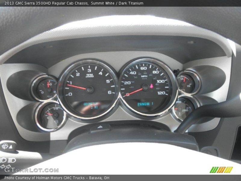 Summit White / Dark Titanium 2013 GMC Sierra 3500HD Regular Cab Chassis