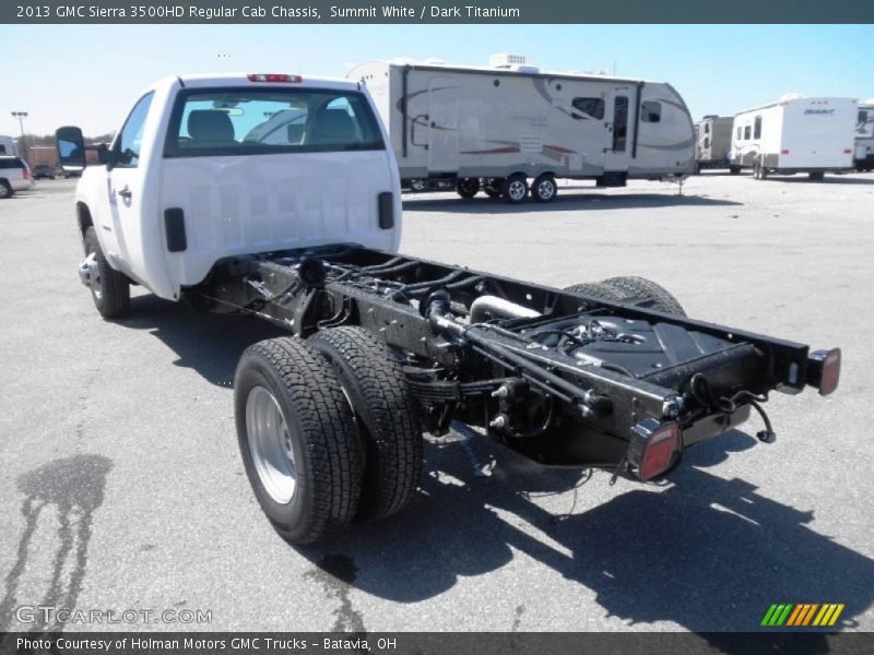 Summit White / Dark Titanium 2013 GMC Sierra 3500HD Regular Cab Chassis