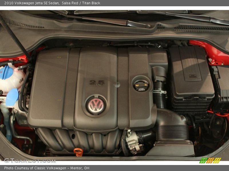  2010 Jetta SE Sedan Engine - 2.5 Liter DOHC 20-Valve 5 Cylinder
