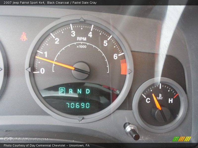 Black Clearcoat / Pastel Slate Gray 2007 Jeep Patriot Sport 4x4