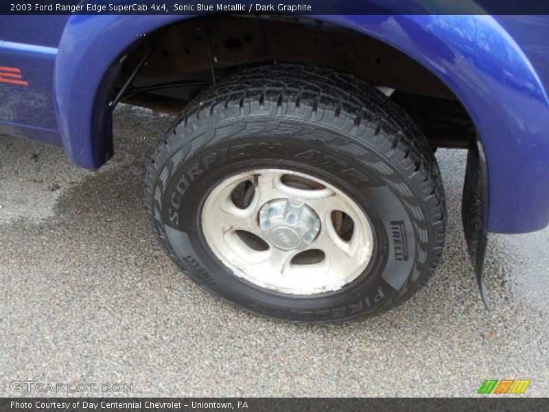 Sonic Blue Metallic / Dark Graphite 2003 Ford Ranger Edge SuperCab 4x4
