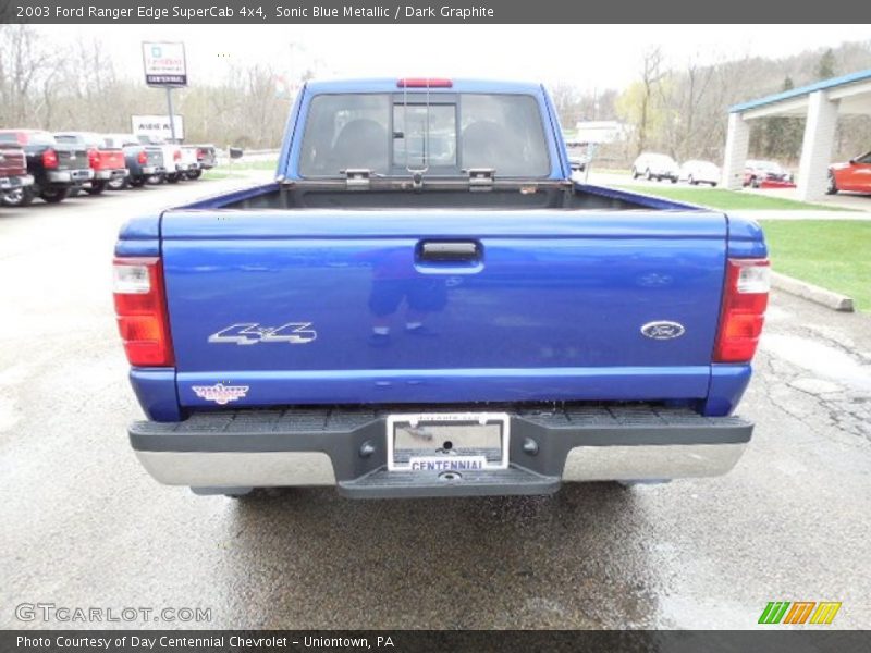 Sonic Blue Metallic / Dark Graphite 2003 Ford Ranger Edge SuperCab 4x4