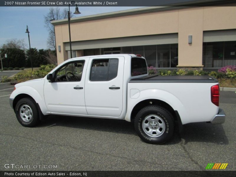 Avalanche White / Desert 2007 Nissan Frontier SE Crew Cab 4x4