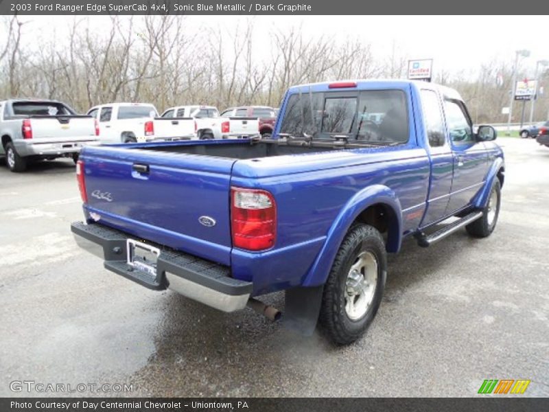 Sonic Blue Metallic / Dark Graphite 2003 Ford Ranger Edge SuperCab 4x4
