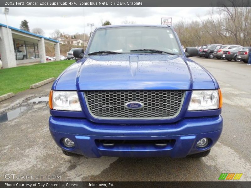 Sonic Blue Metallic / Dark Graphite 2003 Ford Ranger Edge SuperCab 4x4