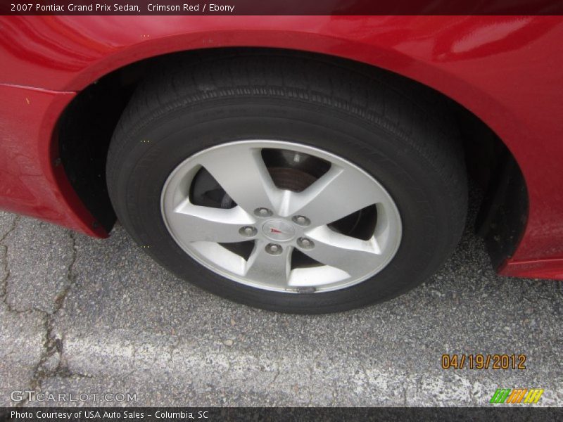 Crimson Red / Ebony 2007 Pontiac Grand Prix Sedan