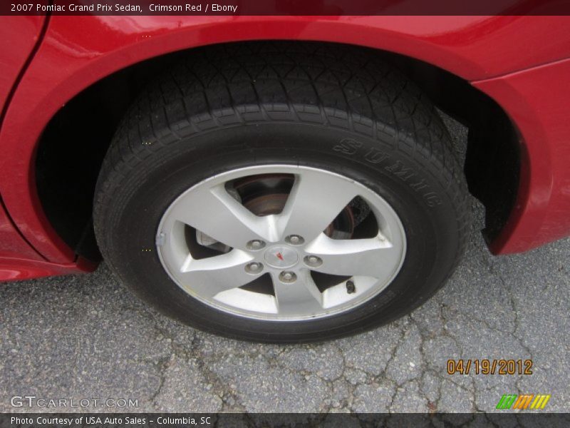 Crimson Red / Ebony 2007 Pontiac Grand Prix Sedan