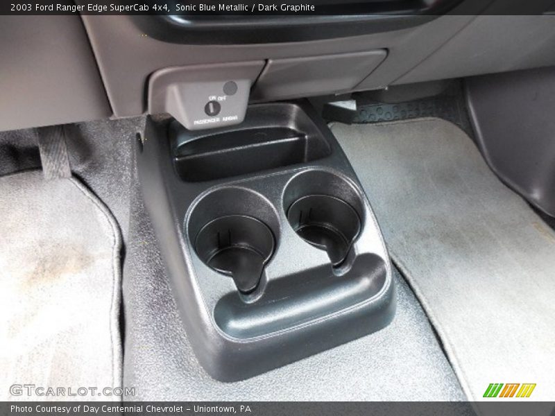 Sonic Blue Metallic / Dark Graphite 2003 Ford Ranger Edge SuperCab 4x4
