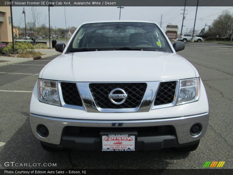 Avalanche White / Desert 2007 Nissan Frontier SE Crew Cab 4x4