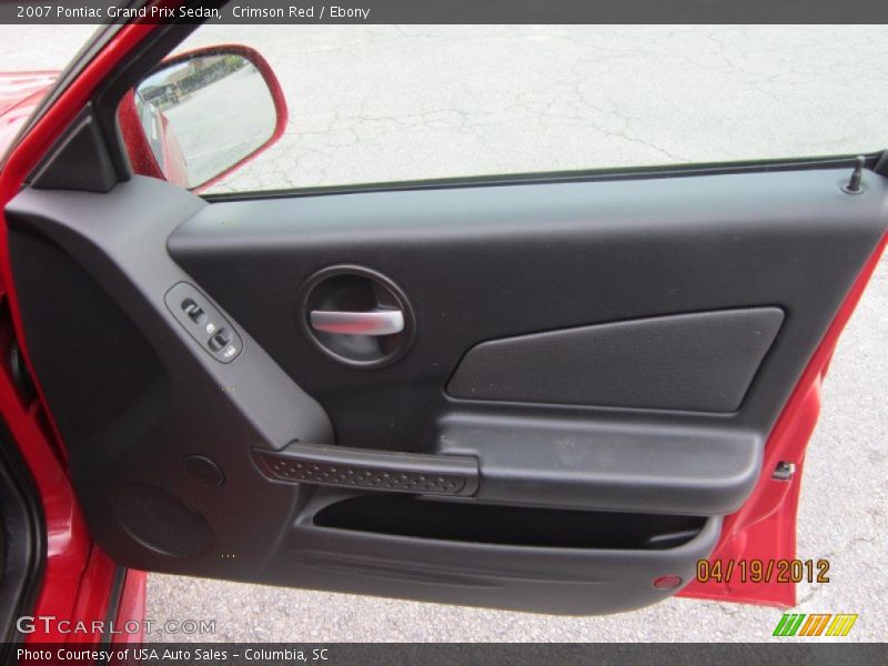 Crimson Red / Ebony 2007 Pontiac Grand Prix Sedan
