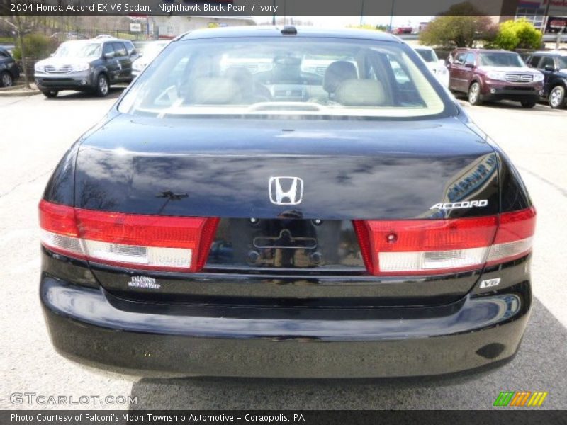 Nighthawk Black Pearl / Ivory 2004 Honda Accord EX V6 Sedan