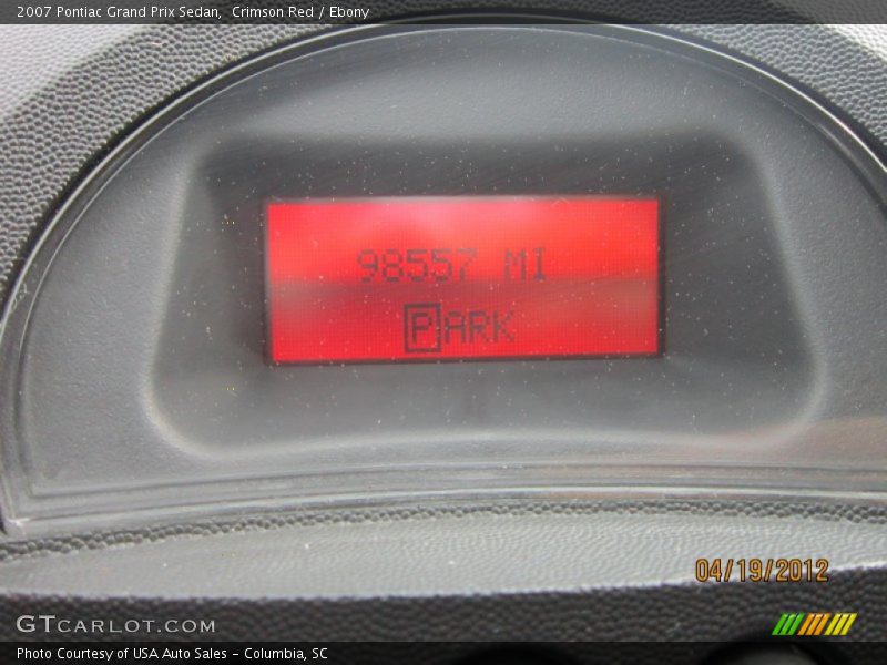 Crimson Red / Ebony 2007 Pontiac Grand Prix Sedan