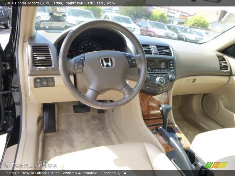 Ivory Interior - 2004 Accord EX V6 Sedan 