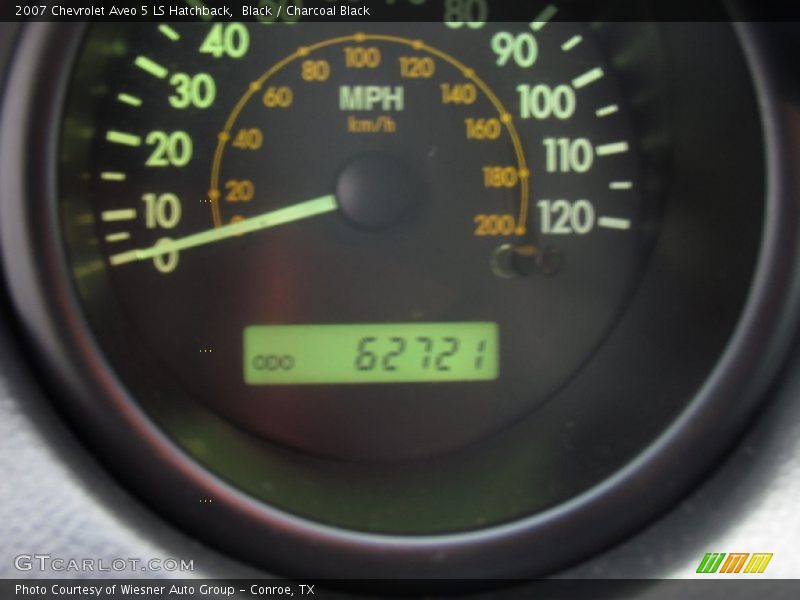 Black / Charcoal Black 2007 Chevrolet Aveo 5 LS Hatchback