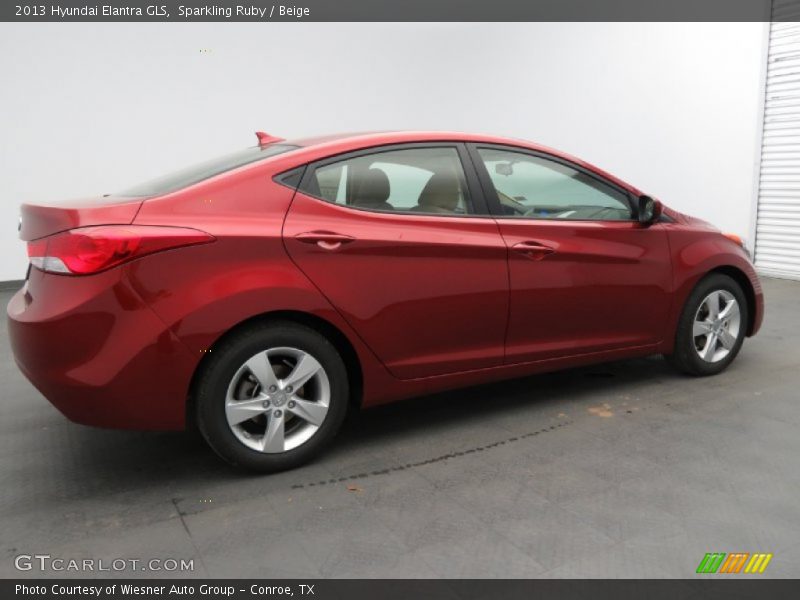Sparkling Ruby / Beige 2013 Hyundai Elantra GLS