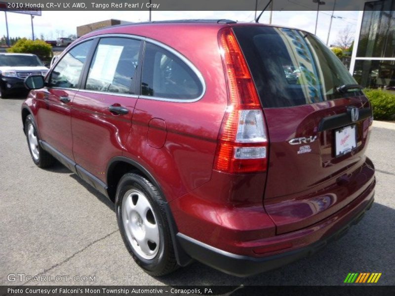 Tango Red Pearl / Gray 2010 Honda CR-V LX AWD