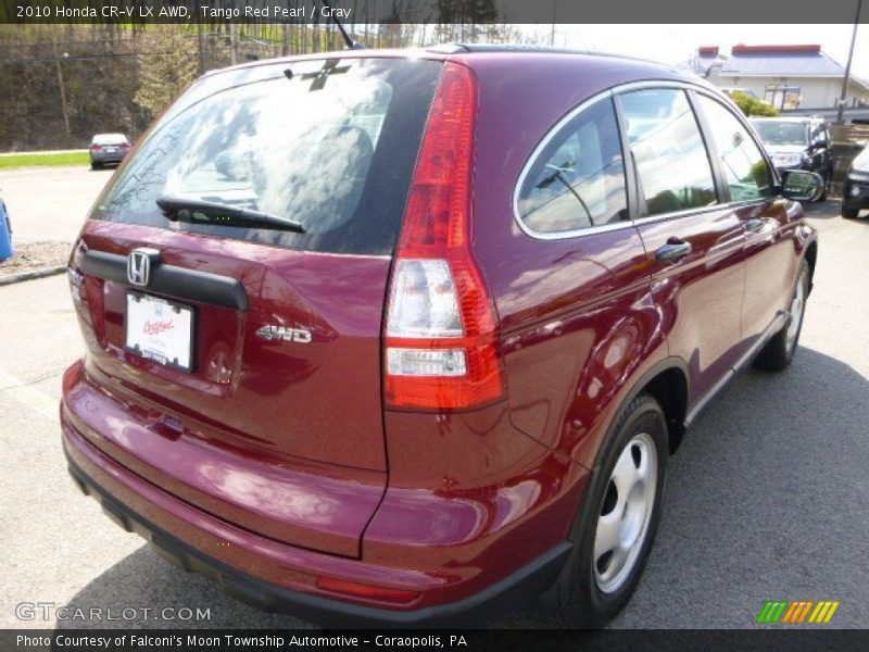 Tango Red Pearl / Gray 2010 Honda CR-V LX AWD