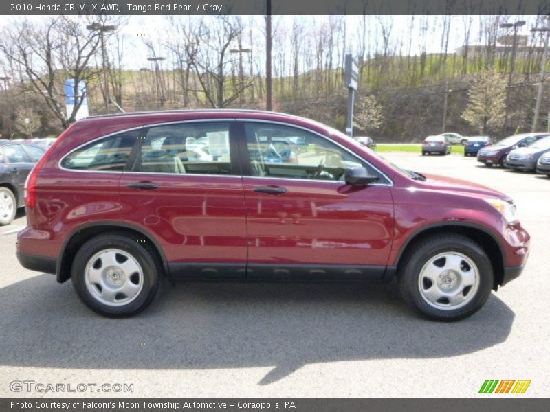 Tango Red Pearl / Gray 2010 Honda CR-V LX AWD