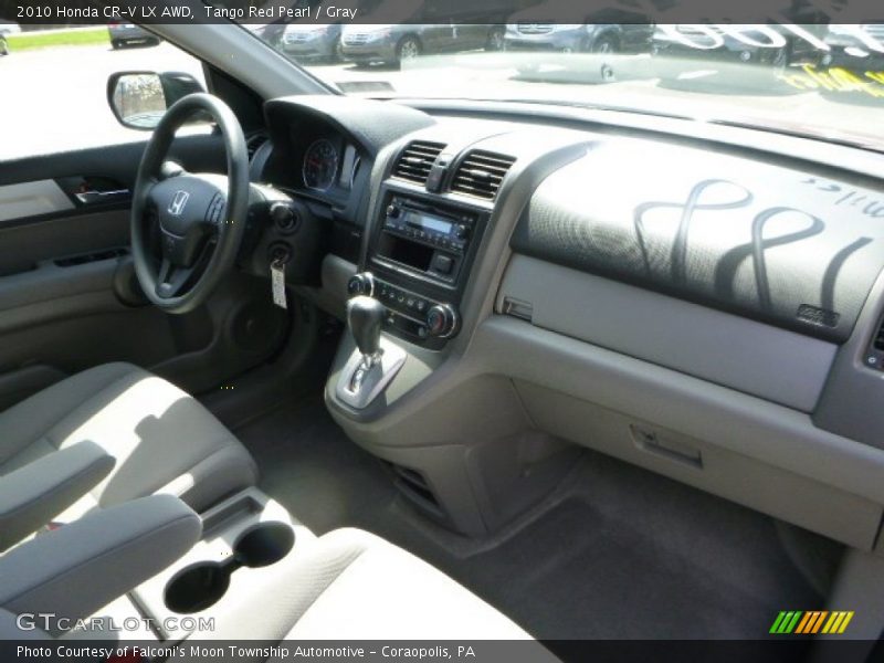 Tango Red Pearl / Gray 2010 Honda CR-V LX AWD