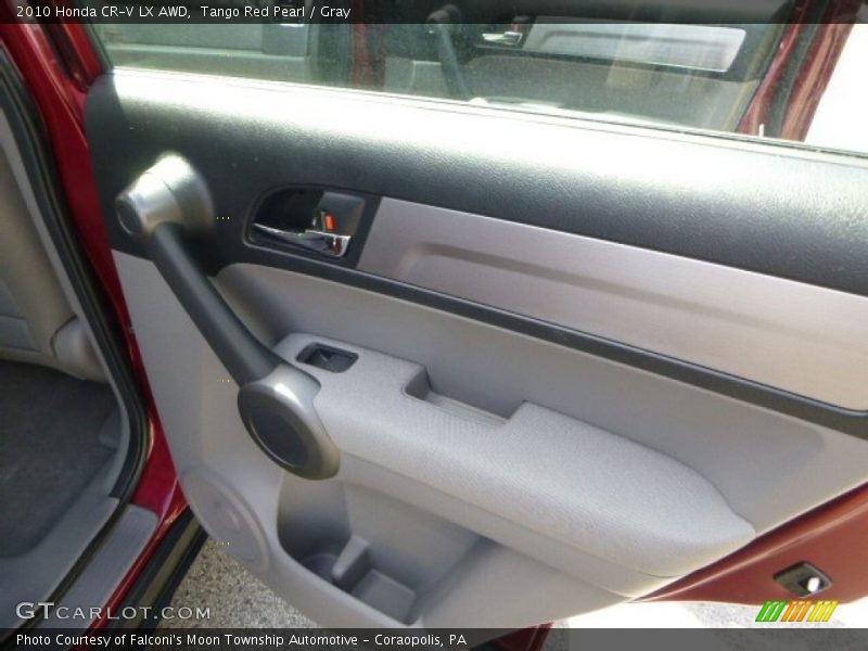 Tango Red Pearl / Gray 2010 Honda CR-V LX AWD