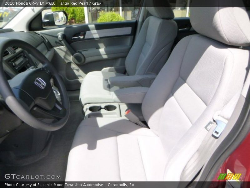 Tango Red Pearl / Gray 2010 Honda CR-V LX AWD