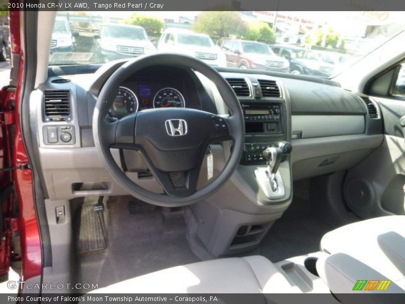 Tango Red Pearl / Gray 2010 Honda CR-V LX AWD