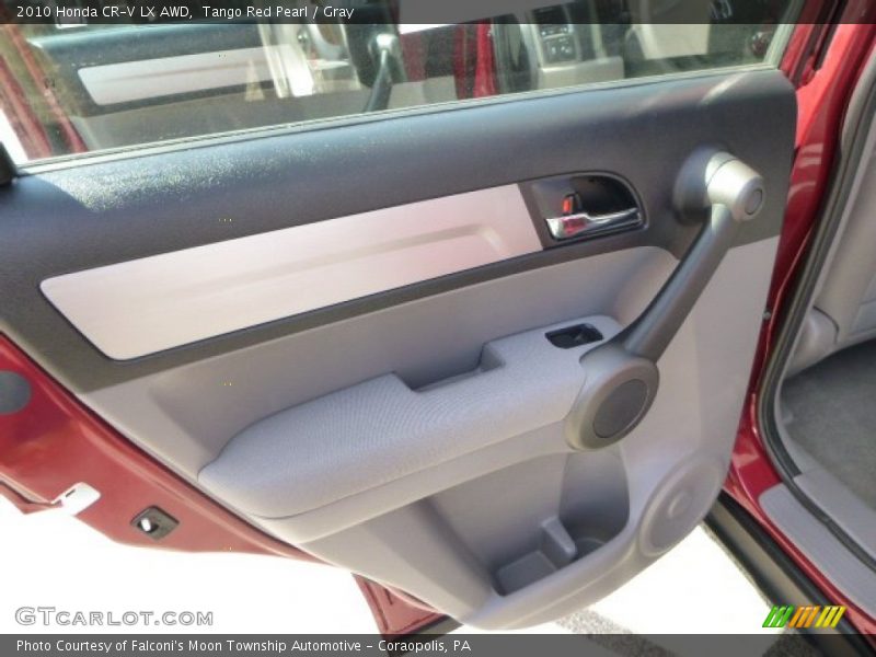 Tango Red Pearl / Gray 2010 Honda CR-V LX AWD